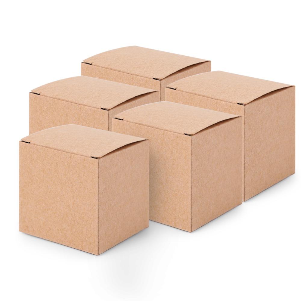 50PCS Paper Boxes With Lids Paper Box Wrapping Supplies Candy Box Wedding