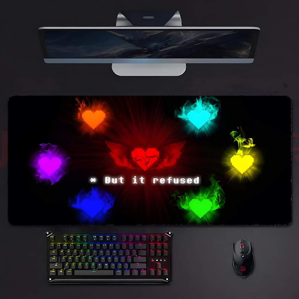 Cute Adventure Game DDeltarune Mouse Pad Large Gaming Mousepad With Stitched Edges Thickened Desk Mat Pc