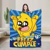 Soft Warm Blanket Picnic Mikecracked Mikes  Throw Blanket  Flannel Bedspread For Outdoor Comfortable Sofa Bed Cover