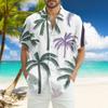 Men's Fashion Loose Hawaiian Printed Short Sleeve Beach Shirt