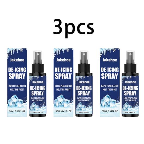 Jakehoe deicing spray quickly melts ice, defrosting, clears snow, hard surface, suitable for clean and non-marking multi-scene use 50ml