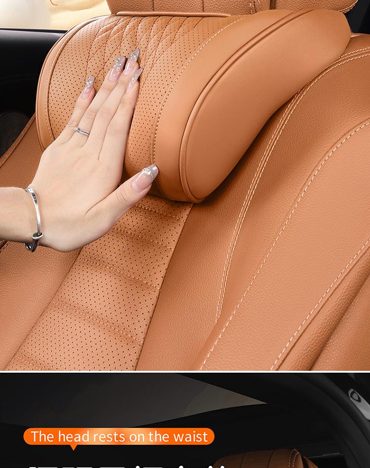 Jordani Premium Memory Foam Car Headrest & Lumbar Support Pillow