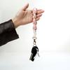 Wristlet Key Chain Bohemia Vacation Style Handmade Braided Small Flowers DIY Hanging Buckle Bag