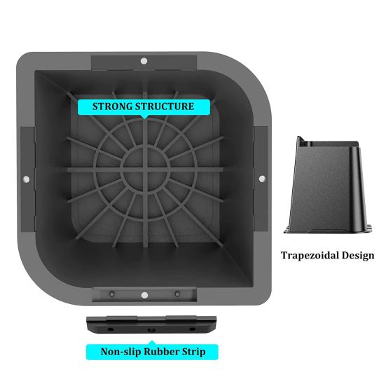 4 шт. 5/6-дюймовая подъемная опора для мебели, прочная опора для кровати, поддерживающая до 6000 фунтов, противоскользящая опора для стола, дивана, кресла, дивана, шкафа, подъемная опора для ног, повышающая высоту