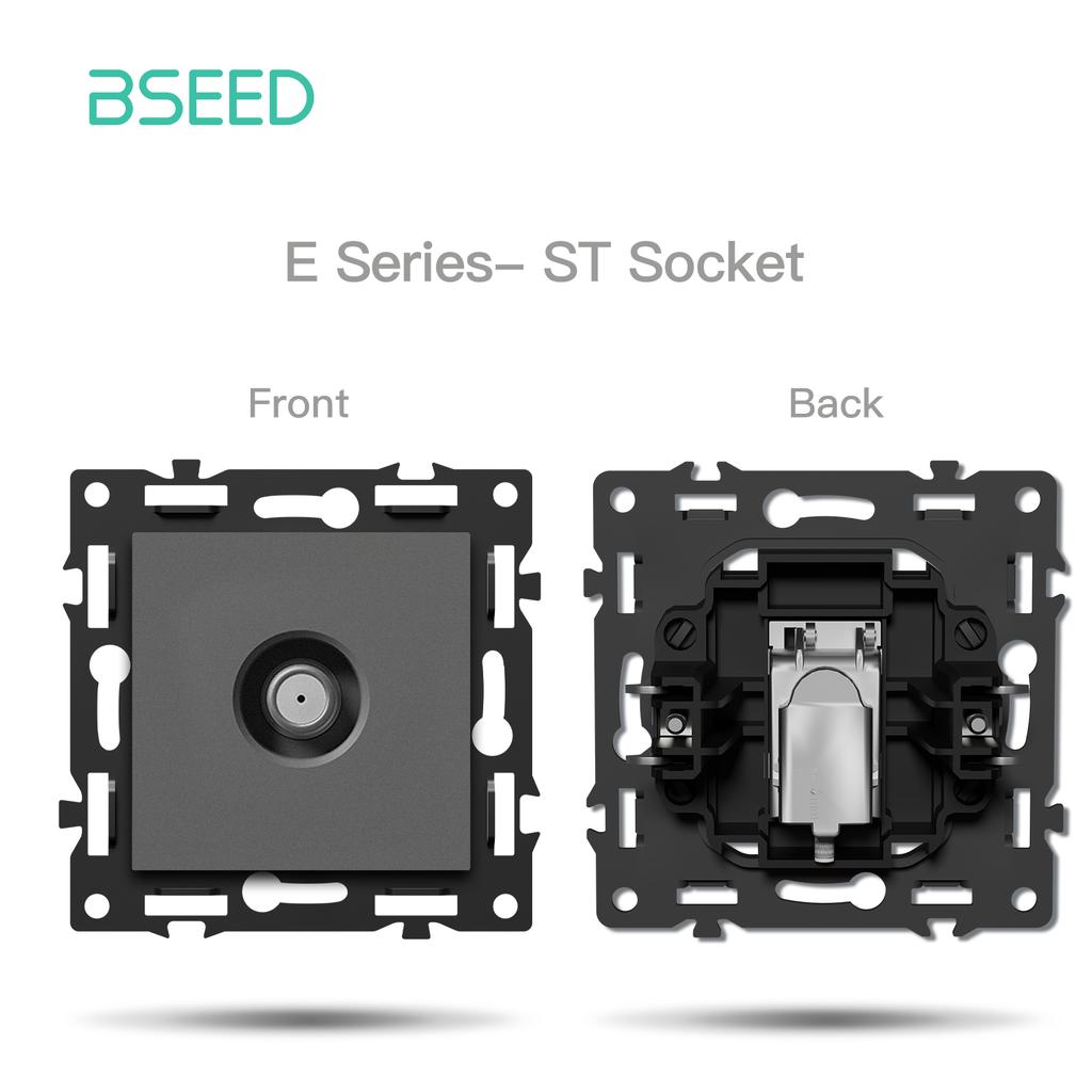 BSEED Переключатель Модули DIY Умный выключатель Световой Выключатель Детали Белая Стеклянная Рамка DIY Комбинация Настенные Розетки USB Зарядка Кнопка Серия E