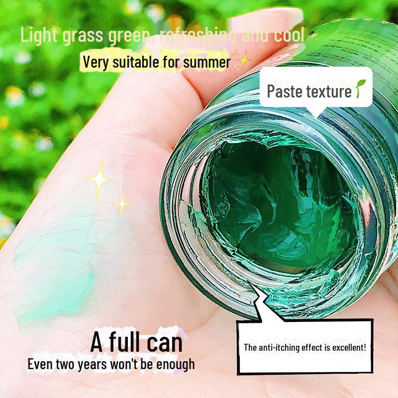 Универсальный тайский зеленый травяной крем: Освежающее средство от комаров для всех возрастов и сезонов, идеально подходит для использования в помещении и на открытом воздухе.