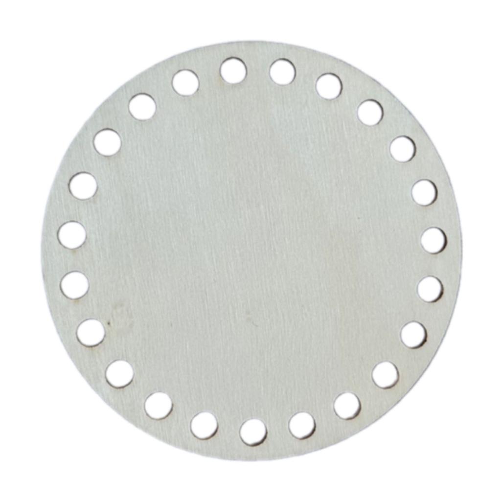 Perforated Wood Basket Base Blank Crochet Basket Base for Making Crochet Knitting Baskets Hand Weaving Home Decoration