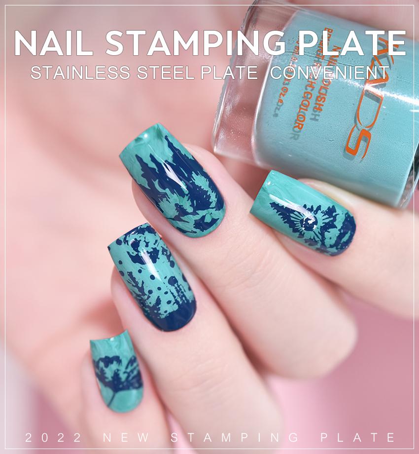 kads Пластина для штамповки ногтей Sky 007 Шаблон для печати на ногтях Трафарет Маникюрный инструмент для ногтей