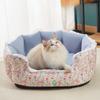 Собака и кошка Зимняя теплая свежая цветочная юбка гнездо утолщенное Четыре сезона общее гнездо для домашних животных товары для животных
