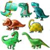 Spot Large Dinosaur Aluminum Film Balloon Tyrannosaurus Rex Neck Aluminum Foil Balloon Birthday Decoration Aluminum Film Balloon Set