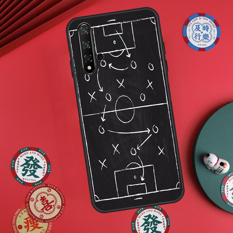 Футбольные тактики Время для Huawei Nova Y73 Y72 Y90 Y70 Y60 Y91 Y61 12s 12i 11i 8i 9 10 SE P40 Lite P60 P30 Pro Чехол