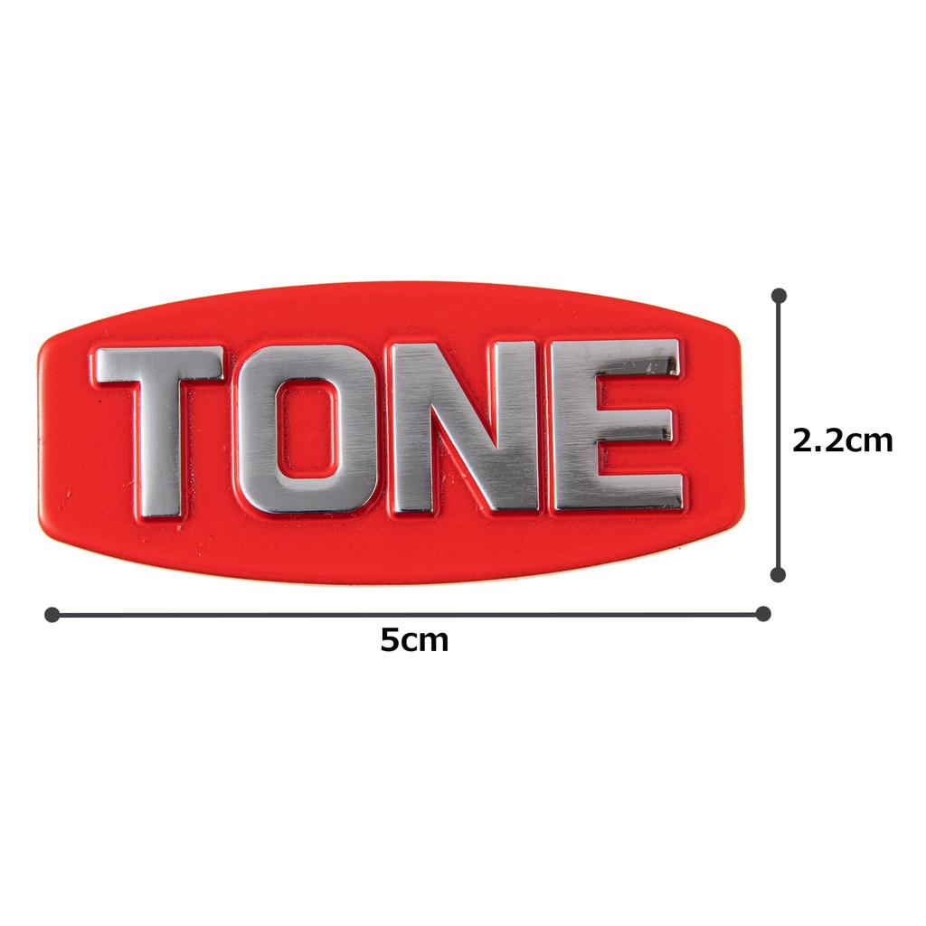 TONE G-049 Алюминиевая эмблема Красная