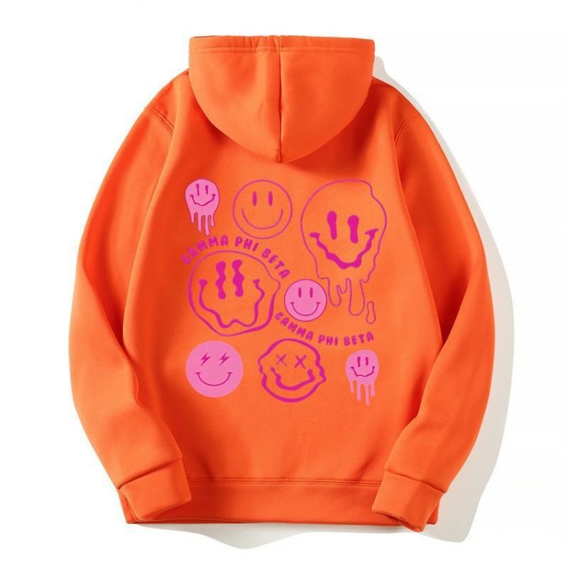 Oversized Womens Hooded Sweatshirt Loose Fit Casual Graphic Letter Print Long Sleeve Top