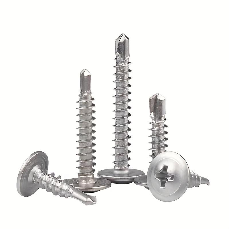 Винт с буртиком из нержавеющей стали 410, потайной крестообразный винт с потайной головкой, самонарезающий винт, доступны три размера