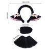 Halloween Sheep Cosplay Accessories Sheep Headband Sheep Tail Skirt for Children Women Halloween Lamb Role Play Outfit