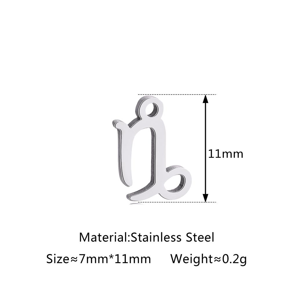 5 шт./лот Шармы со знаком зодиака из нержавеющей стали Мини-подвески со созвездиями Для DIY Рукоделия Ожерелья Браслеты Изготовление ювелирных изделий