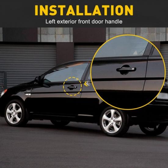 Внешняя дверная ручка, передняя левая, для водителя, Hyundai Side Accent 06-11