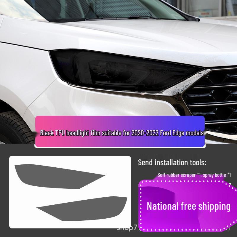 2023 Ford Escape Black Headlight & Transparent Taillight Film for Mondeo, Explorer