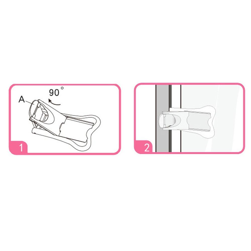 ABS Window Lock Self-adhesive Cabinet Door Lock Portable Baby Safety Lock Child