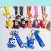 Adorable Mickey And Minnie Sweatshirt Keychain Cute Pvc Key Ring Birthday Gift