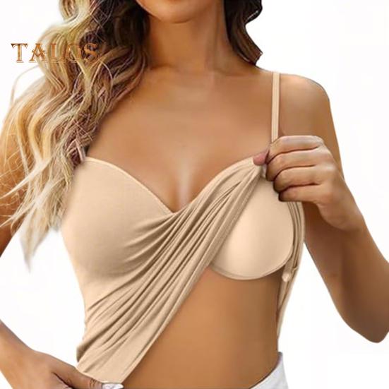 Женская майка со встроенным бюстгальтером, регулируемые бретельки-спагетти, повседневные майки без рукавов под одеждой для занятий йогой