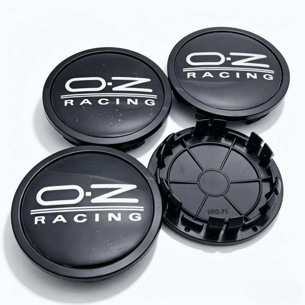 4pcs/Set 75mm / Clips 65mm OZ O.Z Racing Logo Emblem Badge Car Wheel Center Caps Wheel Hub Dust Cover Rim Hubcap Car Accessories