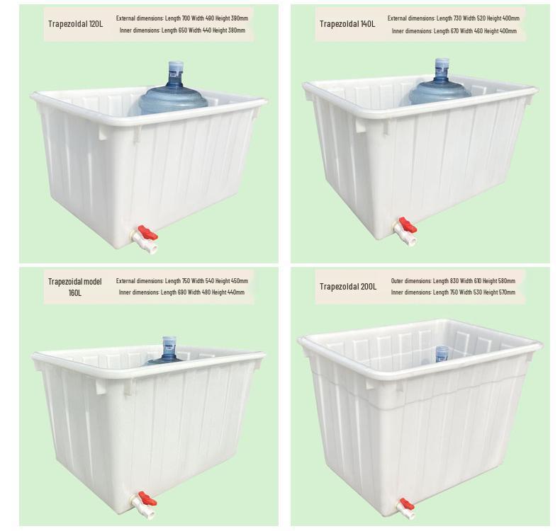 Durable Rectangular Aquaculture Tank with Drainage & Net Cover for Home Fish and Turtle Raising