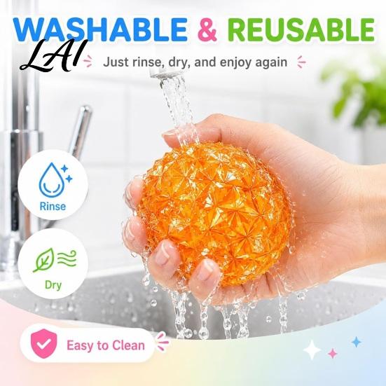 Calming Hand Toy Anxiety Relief Spiky Stress Ball Soft Stretchy Squeeze Ball Sensory Toy Portable Textured Pinch Fidget for Kids Adults Exercise