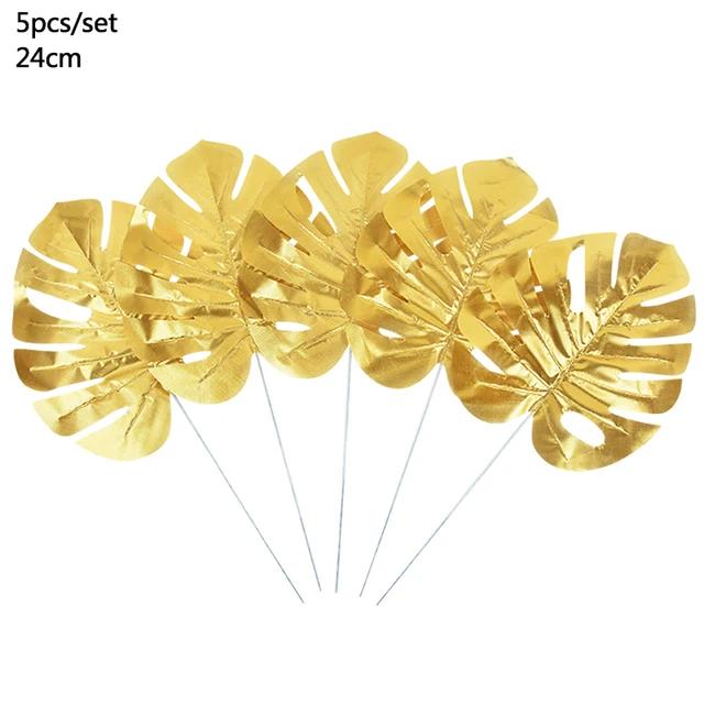 New Artificial Tropical Palm Leaves Hawaiian Luau Safari Jungle Party Decoration Summer Wedding Birthday Home Table Decor Fake P