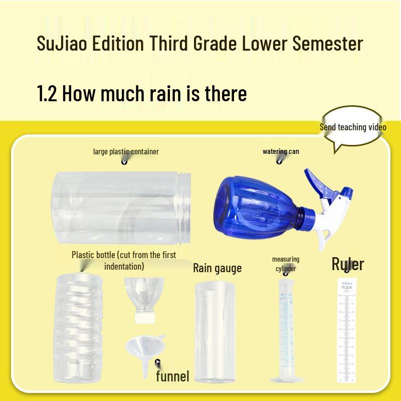 Third Grade Science Kit: DIY Rain Gauge Experiment Pack