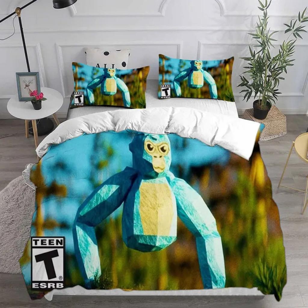 Gorilla Tag Bedding Sets Gorilla Tag VR Gamer Duvet Cover,Comforter Quilt Bed Cover Sets Bedroom Decoration Home Supplies