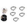 5 Pieces Metal D Buckles, Non-welded Buckle Fasteners for Bag Straps