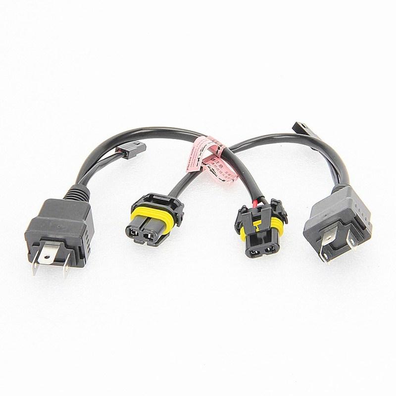 2 шт. H4 H/L жгут проводов реле для 12 В 35 Вт 55 Вт 9003 H4 Hi/Lo BiXenon HID контроллер проводки лампы