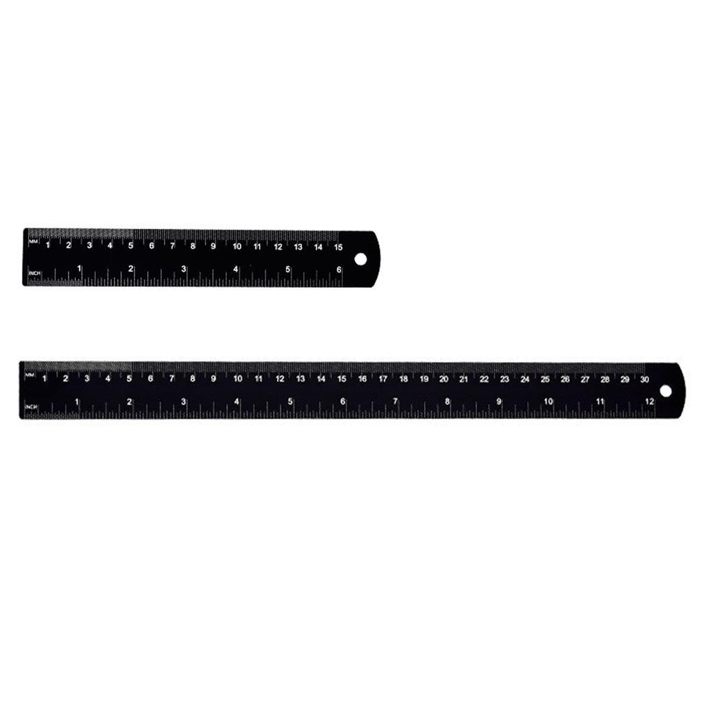 Алюминиевая линейка с четкой шкалой, метрическая измерительная линейка, легко носить с собой для машинистов, студентов и для точных чертежных работ