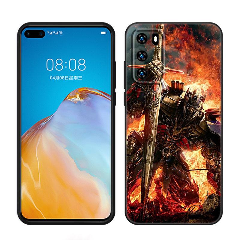 Трансформеры Шмель Черный чехол для телефона Huawei P10 P20 P30 P40 Lite P50 P60 Art P50E P Smart Z 2018 2020 2021 Pro 2019