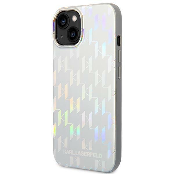 Etui do iPhone 14 Plus Karl Lagerfeld Monogram Srebrne