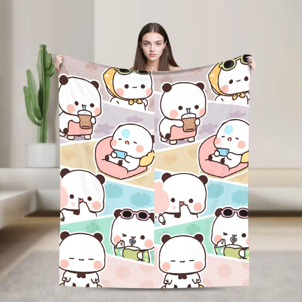 Bubu Dudu Blankets Super Soft Graphic Plush Throw Blanket For Kids Adult Home Decor Flannel Bedspread Bed Cover