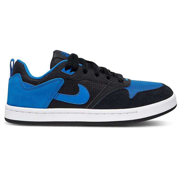 Nike SB Alleyoop Удобная амортизация Низкие Детские Скейтбордические Кроссовки Черный Синий Подростки CJ0883-004