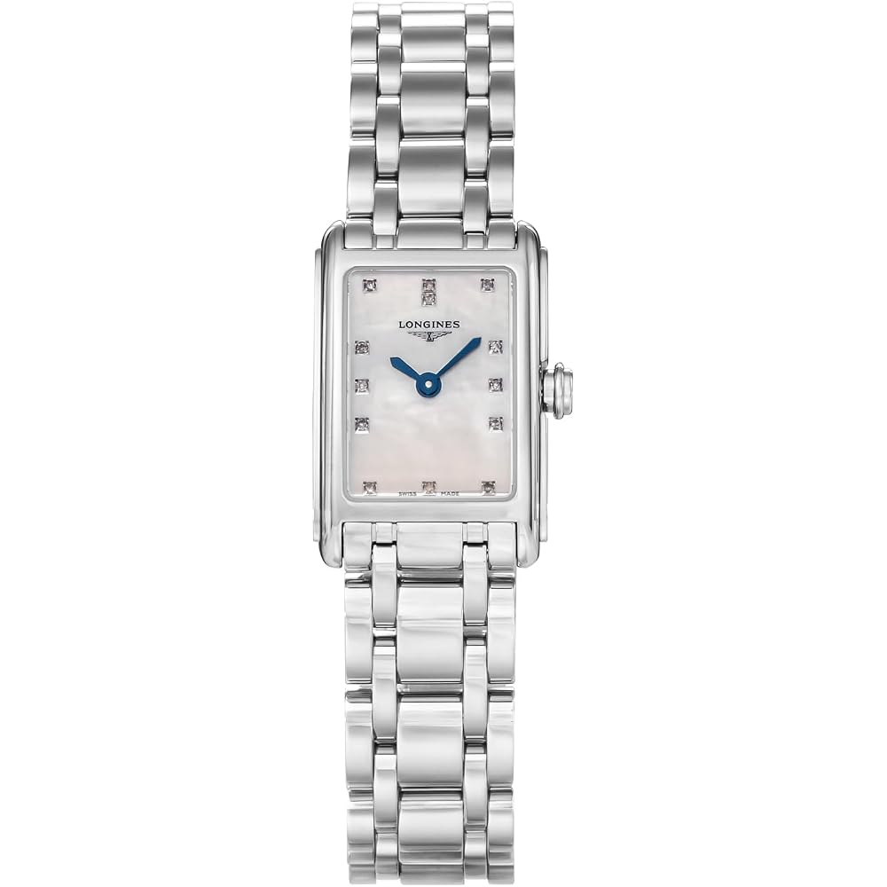 Longines DolceVita L5.258.4.87.6 Women's Quartz Watch White Pearl Dial Stainless Steel Water Resistant Sapphire Glass
