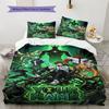 Name Custom Ben 10 Pattern Bedding Set Quilt Cover Pillowcase Home Decor Gift (1 * duvet cover + 2 * pillowcase, without core)