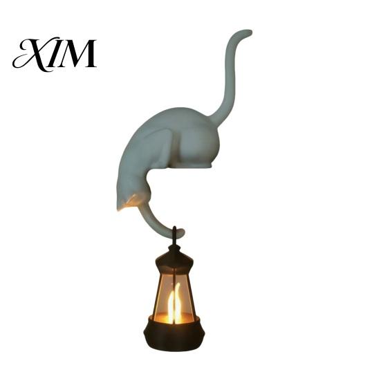 Настенная ключница Кот-Крючок со Фонариком, 3D-печатный Декоративный Крючок-Коготь со Светодиодной Подсветкой, Креативная Полка для Книжной Полки, Стола и Прихожей, Ручная Работа