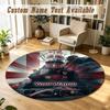 Round Rug Custom NameCharles Leclerc Pattern Non Slip Carpet Home Floor Decor