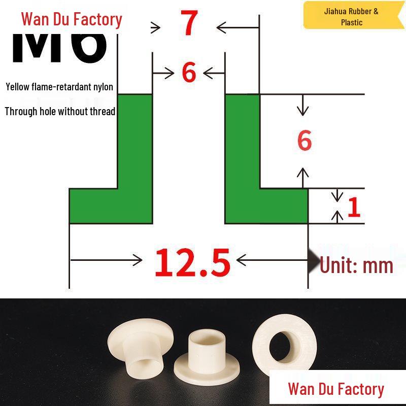 T-Shaped Nylon Insulating Bushing Spacer for M3-M35 Threads