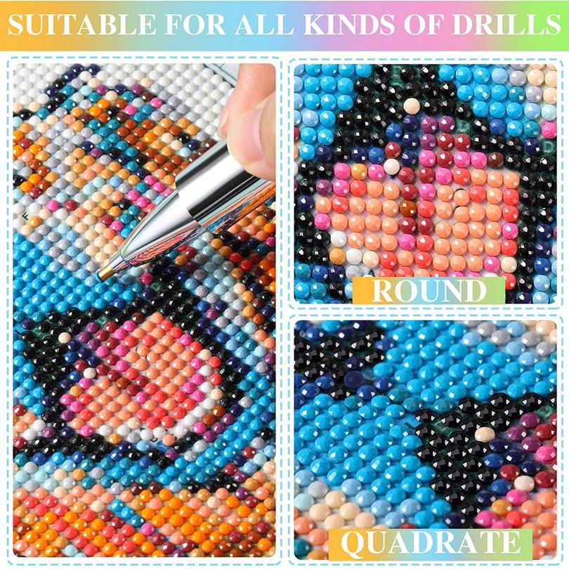 USB Rechargeable Lighting Point Drill Pen for 5D Diamond Painting DIY Tools Pen Diamond Embroidery