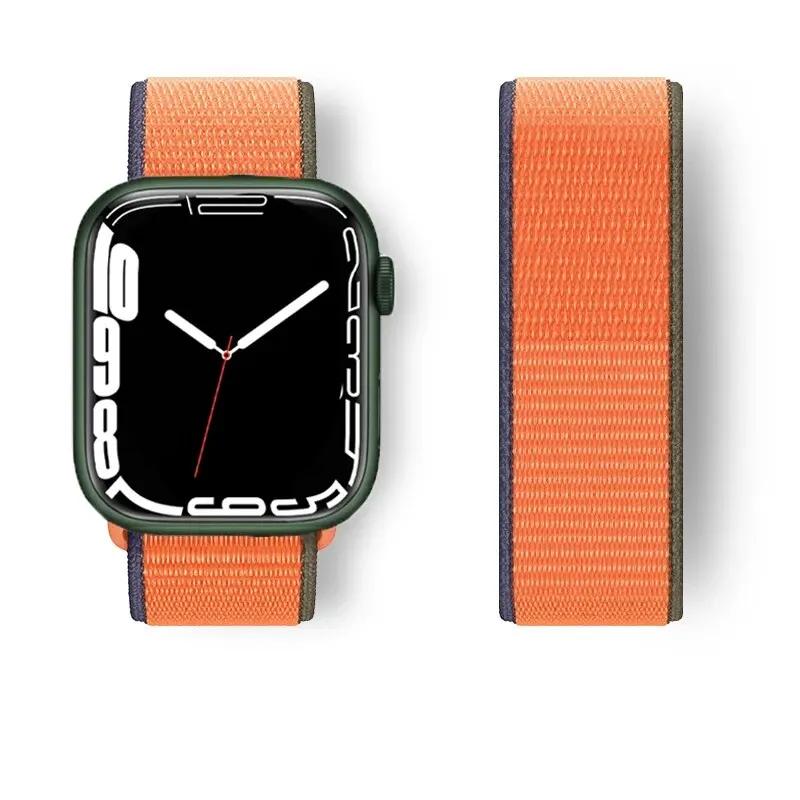 Nylon loop For Watch Band Ultra-2 49mm 44mm 40mm 45mm 41mm Sport pride Bracelet iwatch Strap Series 9 8 se 7 6 5 4 3