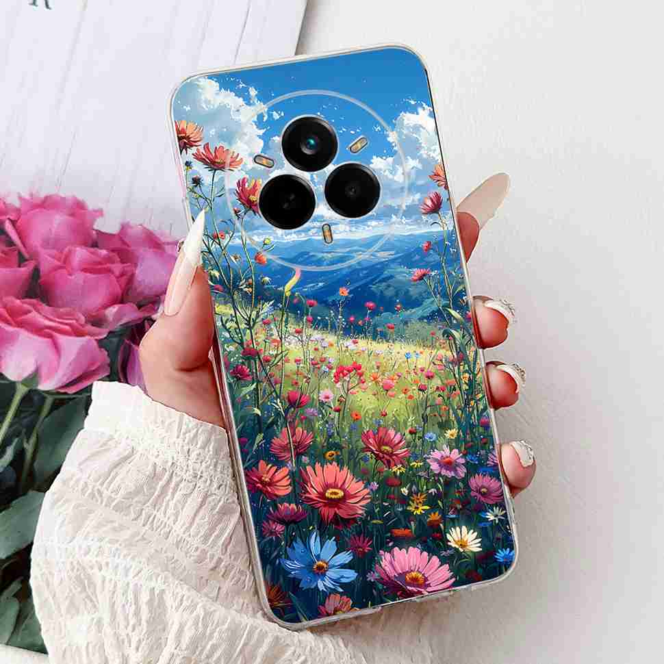 Чехол для Realme 14 Pro 5G RMX5056 Новый модный стиль Мягкий силиконовый чехол из ТПУ для Realme 14Pro+ 14Pro Plus 5G RMX5051 Защитный корпус-бампер