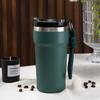 Vacuum Insulated Travel Mug with Rope Thermal Coffee Cups Stainless Steel Thermos Water Bottle Double Wall Cold Hot  Drinkware