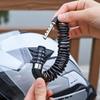 Wire Helmet Lock Motorcycle Bicycle Anti-theft Helmet Lock Telescopic Wire Lock Cow Cable Lock Head Combination Lock