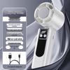 New Turbo Handheld Mini Fan with 199-Speed USB Charging & Digital Display - Powerful Cooling