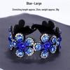 Заколка-резинка для волос в корейском стиле с rhinestone и цветами сливы